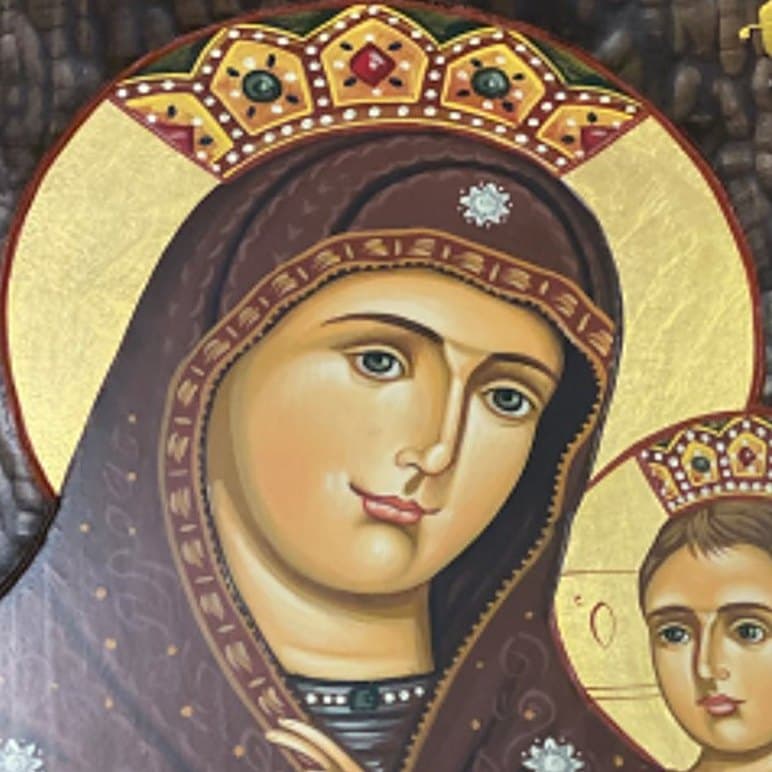 Close-up of The Bethlehem Madonna
