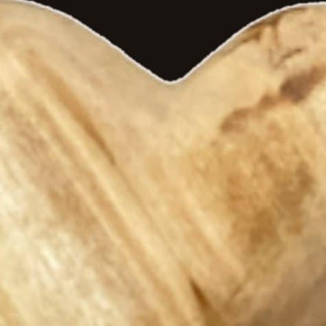 Close-up of Olive Wood Heart