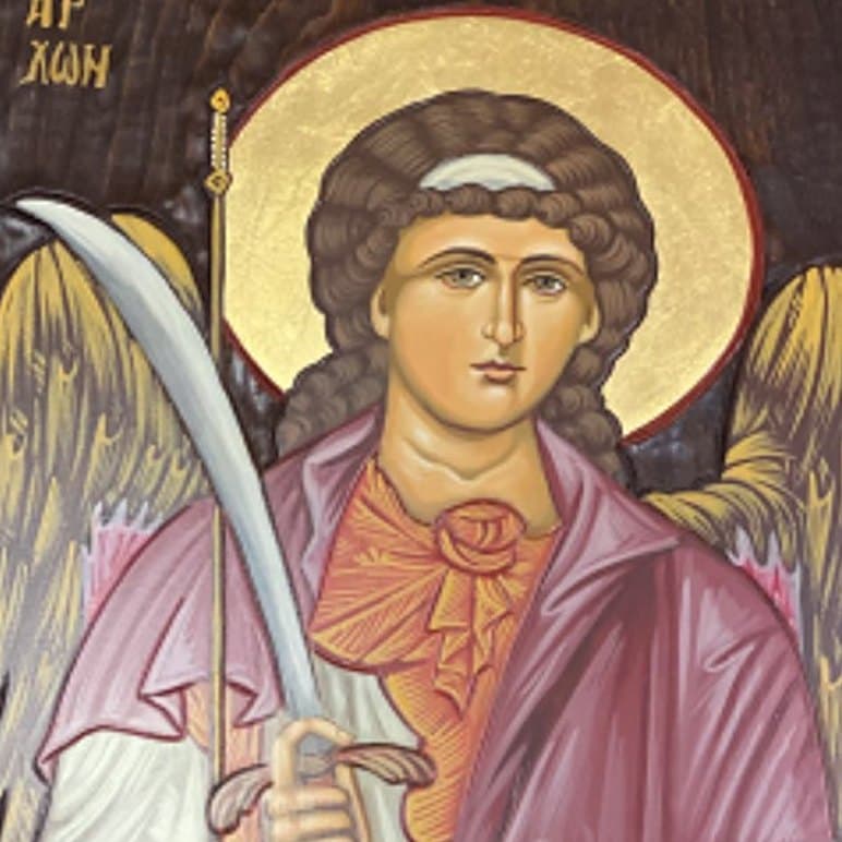 Close-up of The Archangel Michael