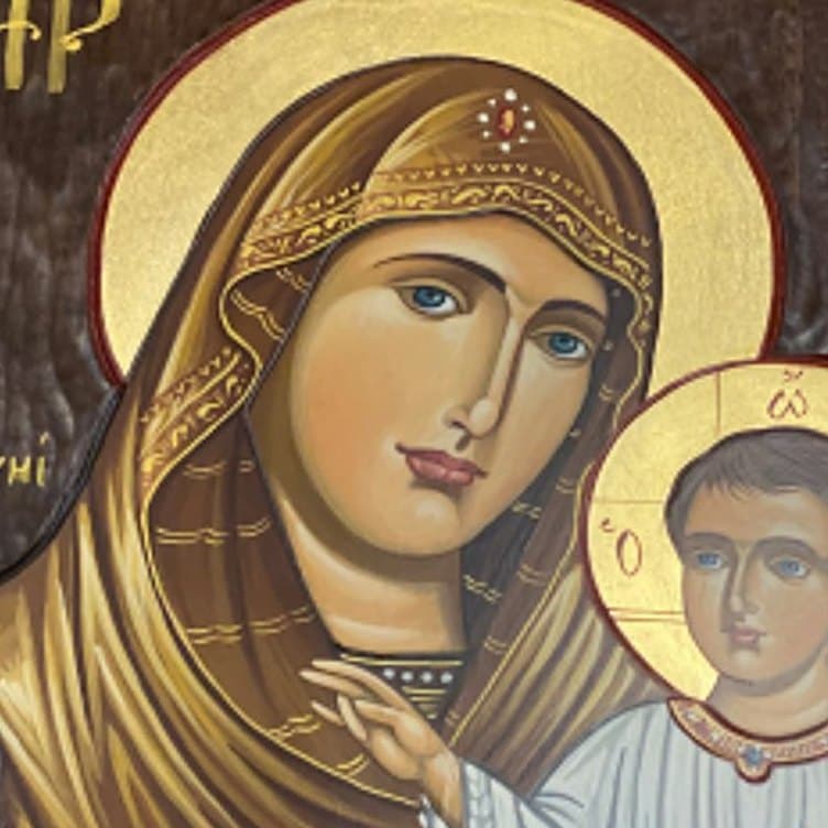 Close-up of The Jerusalem Mother of God
